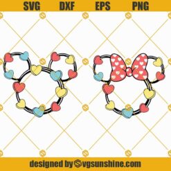 Mouse Candy Hearts SVG Bundle, Valentine’s Day SVG, Candy Hearts SVG, Hearts SVG, Couples SVG, Disney Valentine SVG