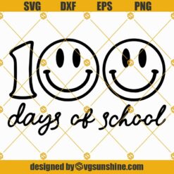 100 Days Of School Kids Shirt SVG,100 Days Of School SVG, Teacher SVG, School Shirt SVG, 100th Days Of School SVG cut File