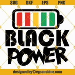 Black Power SVG PNG DXF EPS Cut Files For Cricut Silhouette