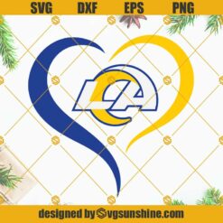 Los Angeles Rams Football SVG PNG DXF EPS Cut Files
