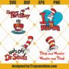 Hats Off To Dr Seuss SVG, I Love Reading Think And Wonder Dr Seuss SVG Bundle Files, Dr Seuss Svg, Reading Svg, Dr Seuss Happy Birthday Svg