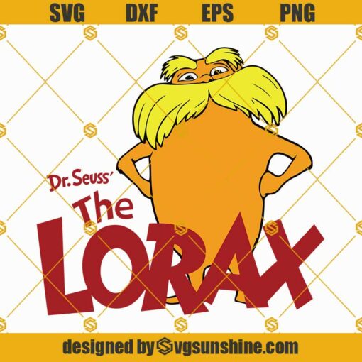 The Lorax Svg Png, Dr Seuss The Lorax Svg, Dr Seuss Svg, The Lorax Svg Png Dxf Eps Cricut Silhouette