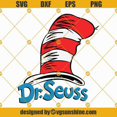 Dr Seuss Hat Svg, Read Across America Svg, Cat In The Hat Svg, Dr Seuss ...