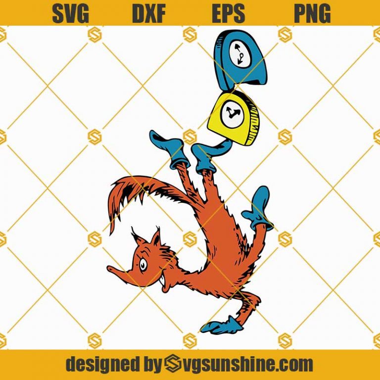 Fox In Socks Svg, Dr Seuss Svg, Fox in socks svg png dxf eps cricut