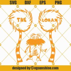The Lorax SVG PNG DXF EPS Cut Files For Cricut Silhouette