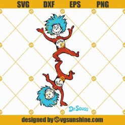 Thing 1 Thing 2 SVG, Thing One and Thing Two SVG, Thing 1 SVG, Thing 2 SVG, Dr Suess SVG
