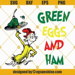 Green Eggs and Ham SVG PNG DXF EPS Cricut Silhouette