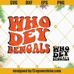 Who dey SVG Bundle 2 Files, Bengal svg, football svg, who dey bengals svg