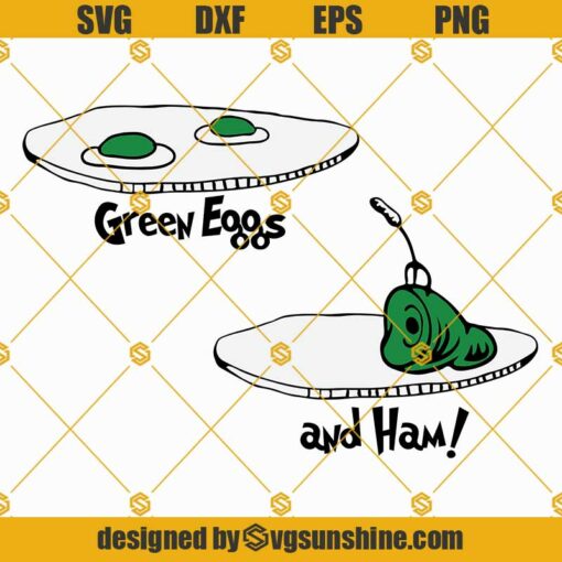 Green Eggs SVG, And Ham SVG, Green Eggs And Ham SVG, Dr Seuss SVG