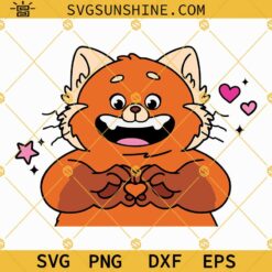 Turning Red SVG Cut Files, Turning Red SVG, Mei Lee Red Panda SVG PNG DXF EPS