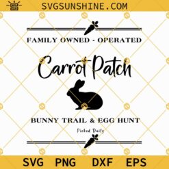 Easter Sign Svg, Carrot Patch Sign Svg, Carrot Patch Svg, Easter Sign Design Svg