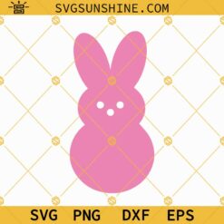 Peep SVG, Peeps Easter Svg, Easter Bunny Svg, Easter Peeps Bunny Svg File for Siilhouette Cricut Cut Files