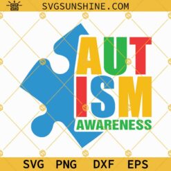 Autism Awareness SVG, Autism SVG, Autism Awareness Puzzle Piece SVG