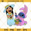 Lilo And Stitch Happy Easter Day Svg, Stitch Easter Svg, Lilo and Stitch Easter Eggs Svg, Easter Stitch Bunny Svg