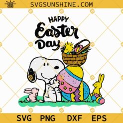 Snoopy Happy Easter Day SVG, Easter Snoopy SVG, Happy Easter SVG, Easter Shirts SVG