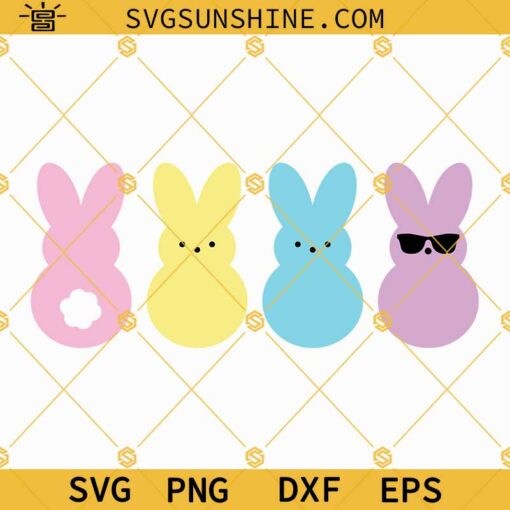 Peeps SVG, Marshmallow Bunnies SVG, Easter Peeps SVG, Peep SVG, Bunny Peeps SVG Cut file for Cricut Silhouette