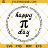 Pi Day SVG Digital, Happy Pi Day Math Teacher SVG PNG DXF EPS Cut Files For Cricut Silhouette