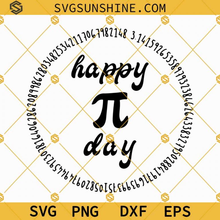 Pi Day Svg Digital, Happy Pi Day Math Teacher Svg Png Dxf Eps Cut Files 