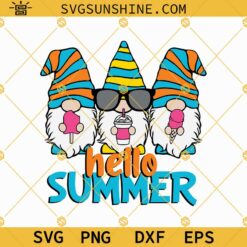 Hello Summer Ice Cream SVG, Hello Summer Popsicle SVG