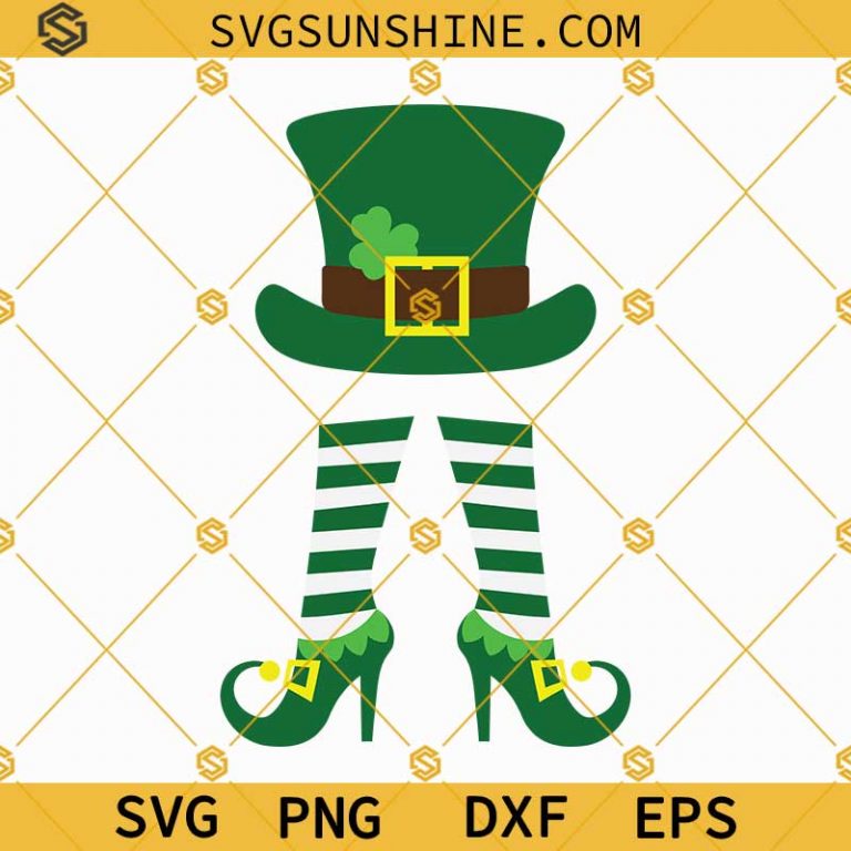 Leprechaun Monogram Svg Girl St Patricks Day Svg Girl Leprechaun Svg