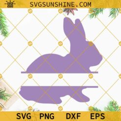 Easter Bunny Monogram SVG, Split Bunny SVG, Kids Easter Monogram SVG
