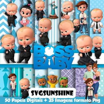 The Boss Baby Png Clipart Bundle, The Boss Baby Digital Papers, The 