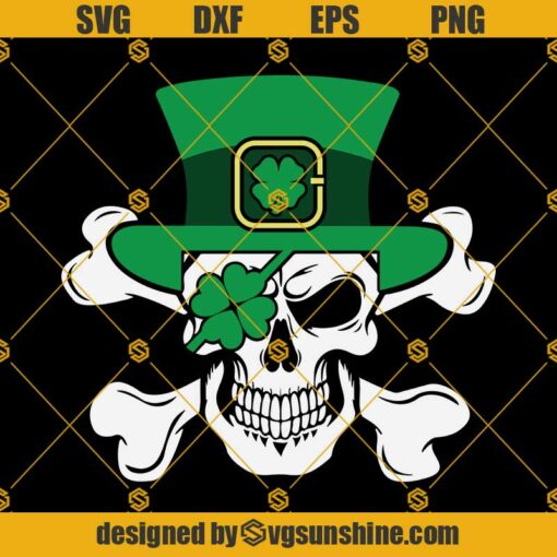 Skull St Patricks Day SVG