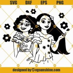 Disney Encanto Mirabel And Isabela SVG PNG DXF EPS Vector Clipart