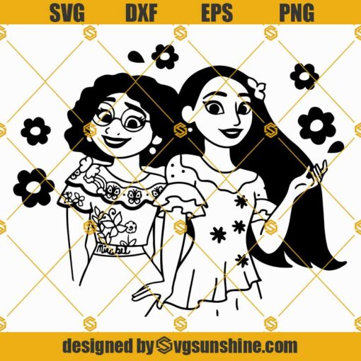 Disney Encanto Mirabel And Isabela SVG PNG DXF EPS Vector Clipart