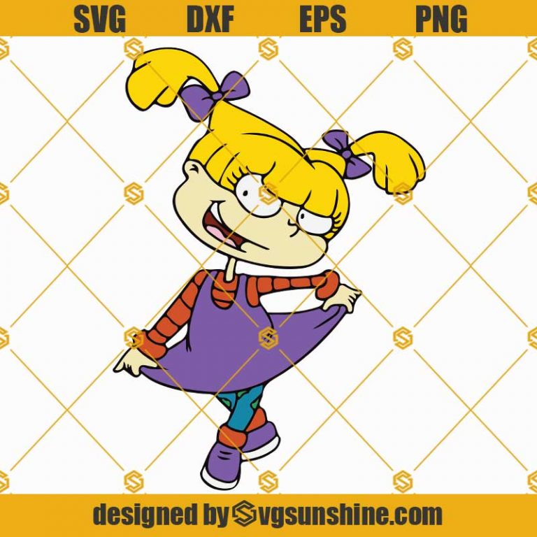 Angelica Pickles Rugrats Svg Png Dxf Eps Cut Files For Cricut Silhouette 3763