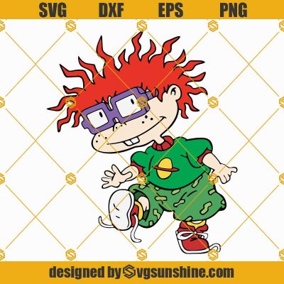 Chuckie Finster Rugrats Svg Png Dxf Eps Cut Files For Cricut Silhouette