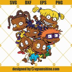 Black Rugrats SVG, African American Rugrats SVG, Rugrats SVG PNG DXF EPS Cut Files For Cricut Silhouette