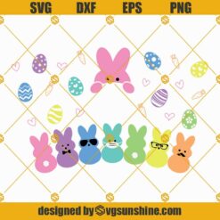 Happy Easter Starbucks Cup SVG, Full Wrap Easter Rabbit Peeps SVG, Full Wrap Easter Egg SVG, Full Wrap For Starbucks Cup SVG