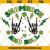 Shamrock And Roll SVG, Skeleton Hand St Patricks SVG, St Patrick's Day SVG Digital Download