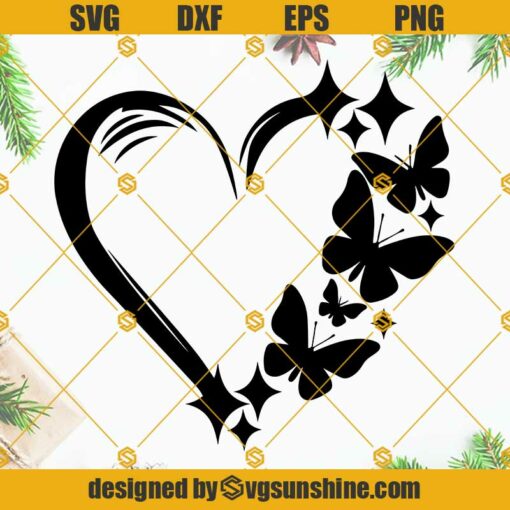 Butterfly Love SVG PNG DXF EPS