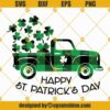 Happy St Patricks Day Buffalo Plaid Truck Svg, Shamrock Svg, St Patrick's Truck Svg, Clover Svg, Buffalo Plaid Truck Svg Cricut Download Silhouette