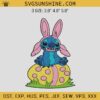 Stitch Bunny Easter Eggs Embroidery Designs, Stitch Easter Embroidery Design File, Disney Easter Embroidery Designs