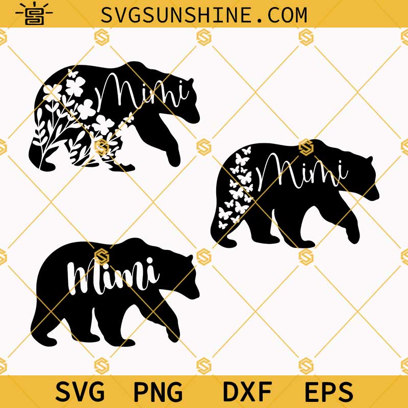 Mimi Bear Svg, Mimi Svg, Bear Svg Bundle