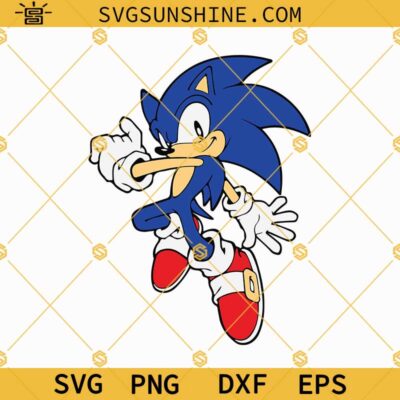 Sonic The Hedgehog SVG File, Sonic SVG for Cricut Silhouette, Hedgehog ...