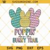 Poppin Down The Bunny Trail Svg, Kids Easter Bunny Pop It Svg Png Dxf Eps Digital Download Sublimation