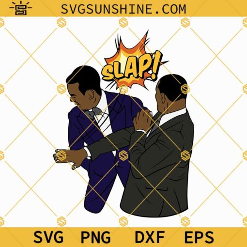 Will Smith Chris Rock Slapping Incident SVG, Will Slaps SVG, Will Slapping SVG PNG DXF EPS Clipart Cricut