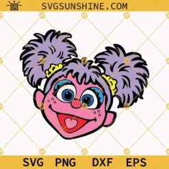 Abby Cadabby Face SVG, Abby Cadabby Sesame Street SVG PNG DXF EPS Vector Clipart