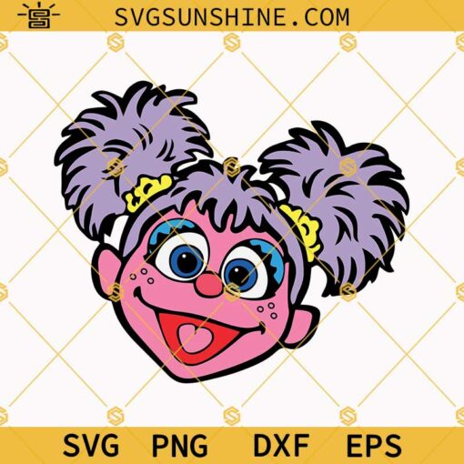 Abby Cadabby Face SVG, Abby Cadabby Sesame Street SVG PNG DXF EPS ...