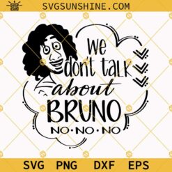 Bruno Svg, We Don't Talk About Bruno No No No Svg Png Dxf Eps Cricut