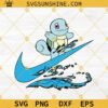 Squirtle Pokemon Nike Logo SVG PNG DXF EPS Cricut Silhouette