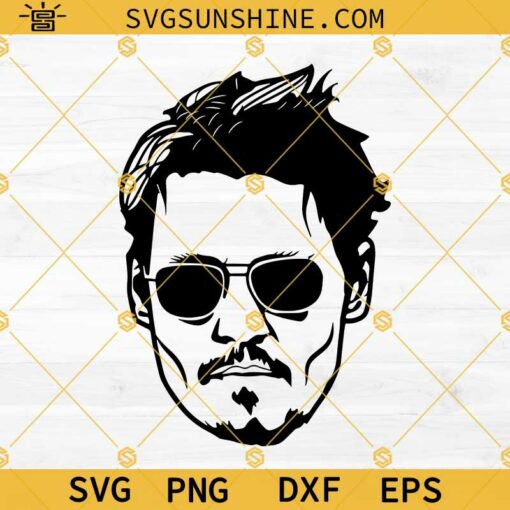 Johnny Depp SVG PNG DXF EPS Cut Files