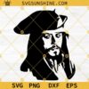 Captain Jack Sparrow SVG, Johnny Depp SVG, Captain Pirate SVG PNG DXF EPS Digital Download