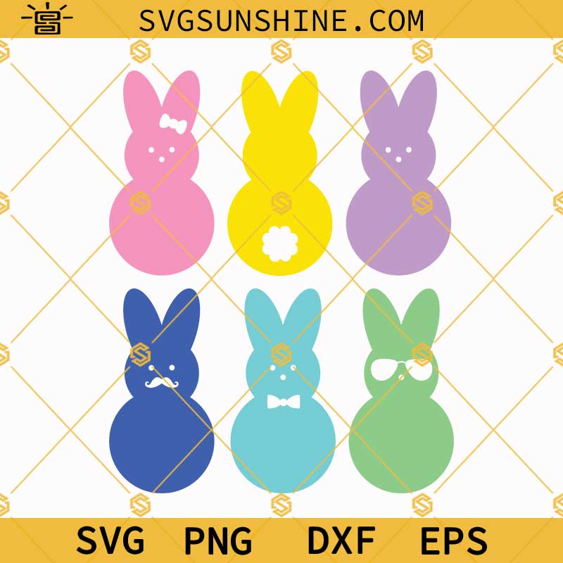 Peeps SVG, Easter Peeps SVG, Peep SVG, Peeps Clipart, Peeps Cricut Silhouette Cut File