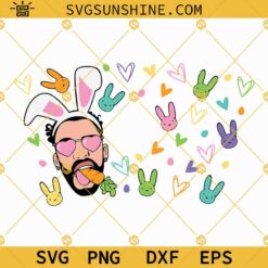 Bad Bunny Easter Full Wrap For Starbucks Cup Svg Png Dxf Eps Cricut Silhouette