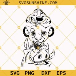 The Lion King SVG, Timon Simba Pumbaa SVG, Lion King SVG, Timon SVG, Pumbaa SVG, Simba SVG